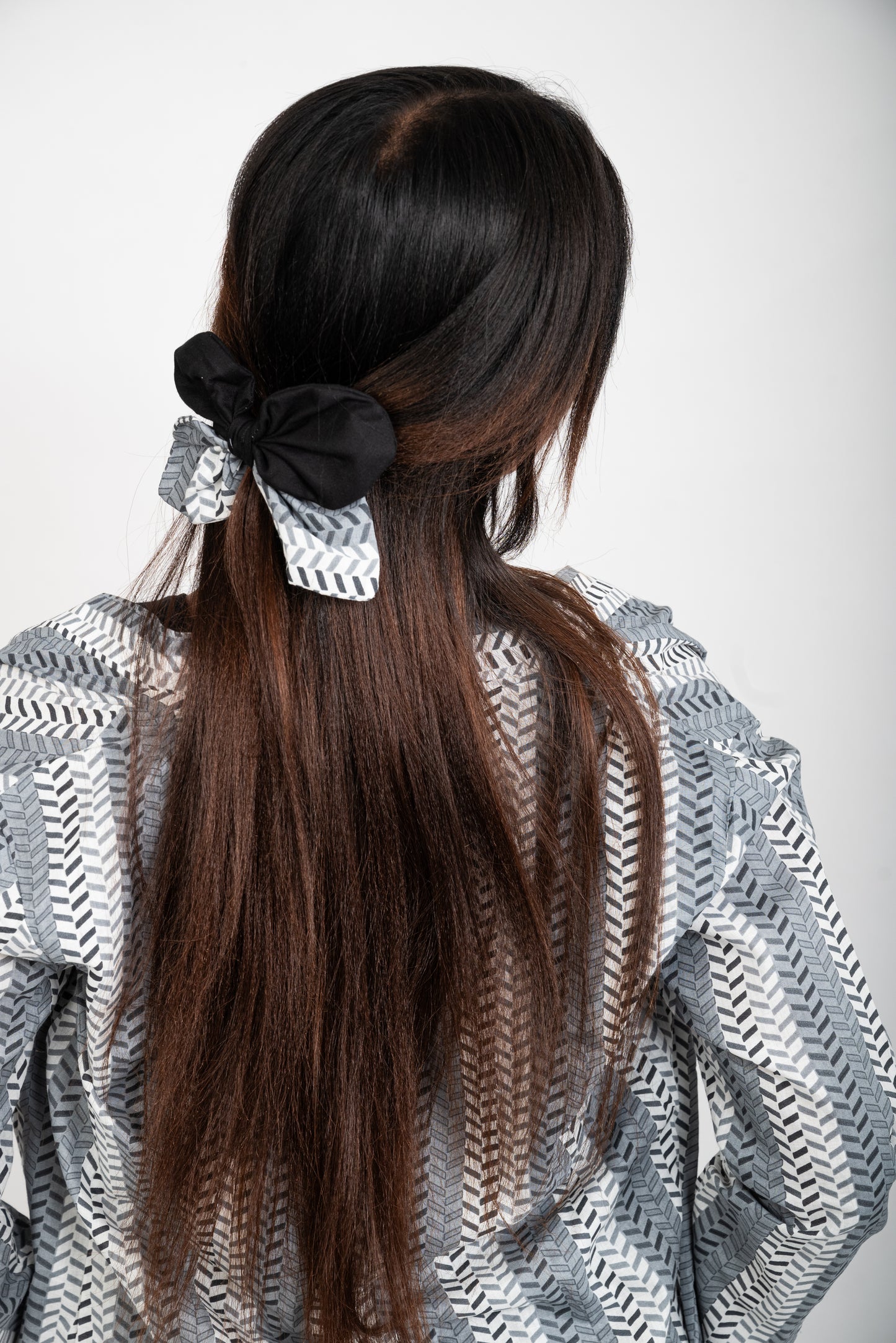 URBAN BLOOM BLACK AND GREY SHRUG SET