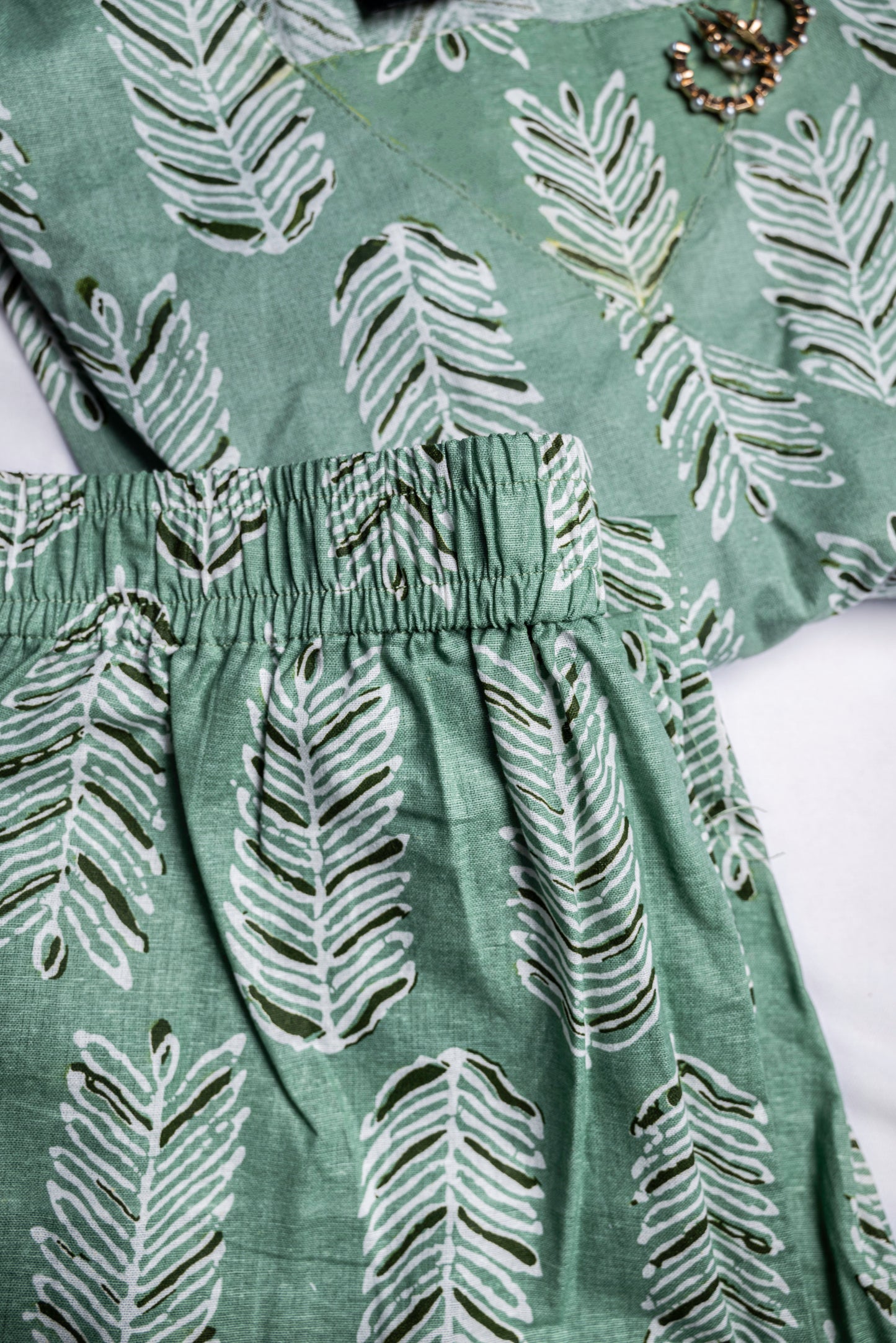 Leafy Blossom Anarkali Kurti