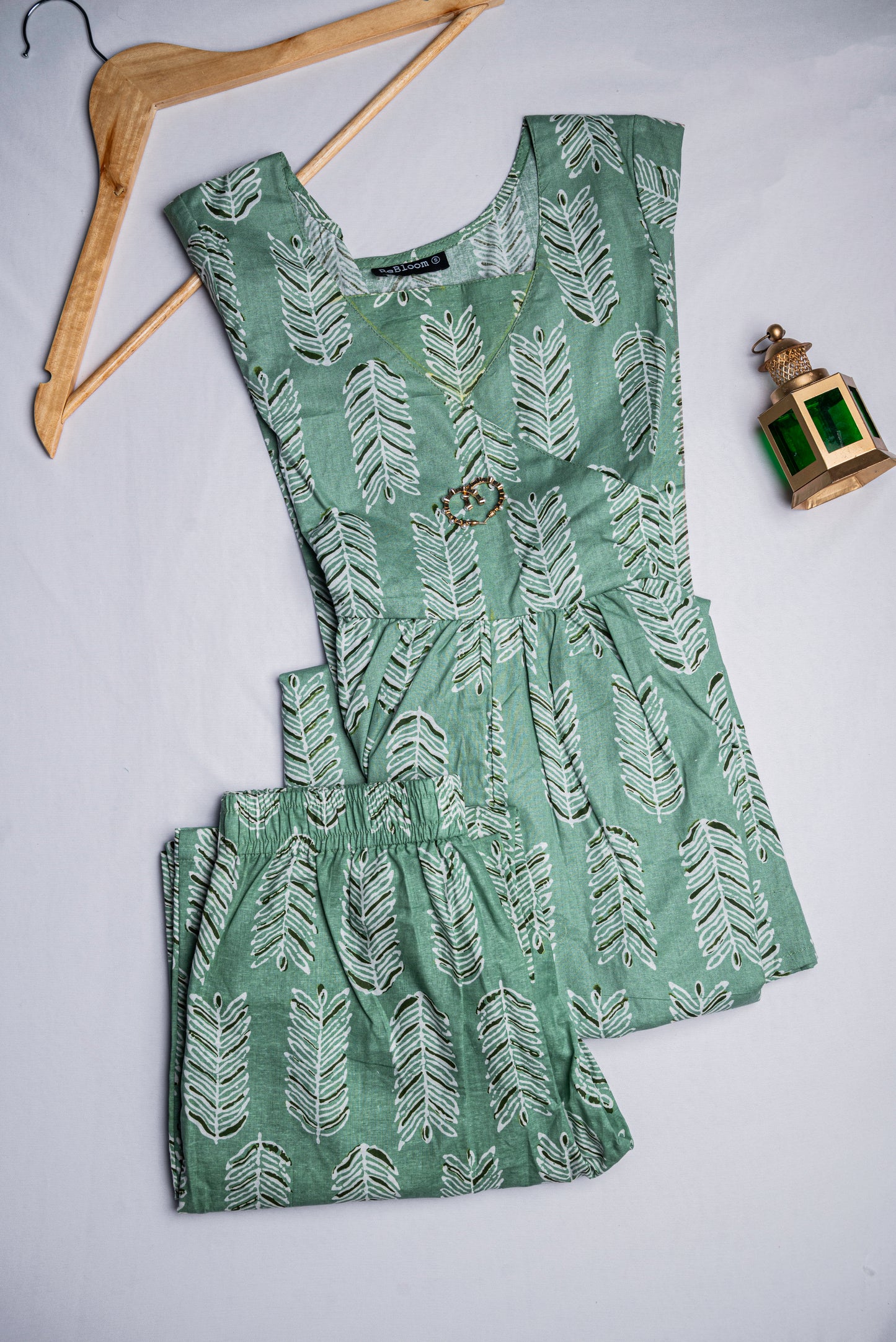 Leafy Blossom Anarkali Kurti
